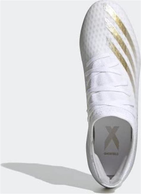 adidas x ghosted.3 fg voetbalschoenen wit/goud|adidas x ghosted football cleats.